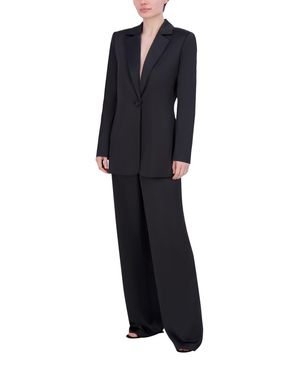 BLAZER SATINADO CON BOTÓN