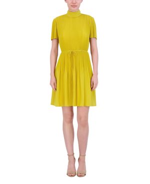 VESTIDO PLISADO MANGA CORTA