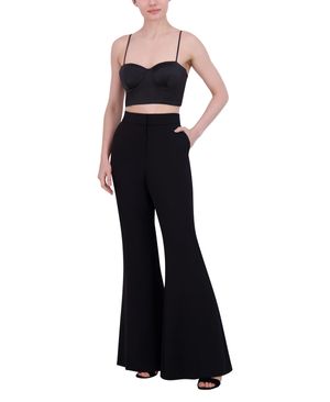 CROP TOP BUSTIER CON TIRANTES