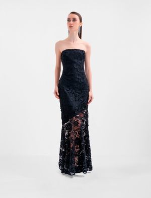 VESTIDO LARGO IMPERIO HIGH AND LOWE