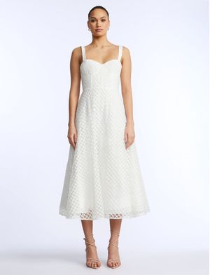 VESTIDO MIDI BUSTIER DE TUL