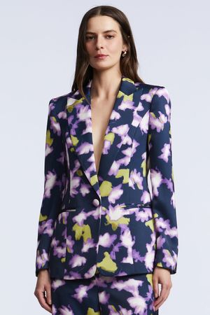 BLAZER ESTAMPADO FLORAL ABSTRACTO