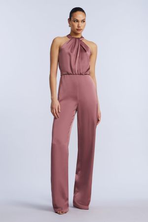 JUMPSUIT HALTER SATINADO