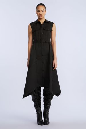 VESTIDO CAMISERO MIDI SAFARI PAÑUELO