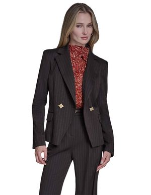 SACO BLAZER SOLAPA MUESCA CON BOTONES RAYA DE GIS