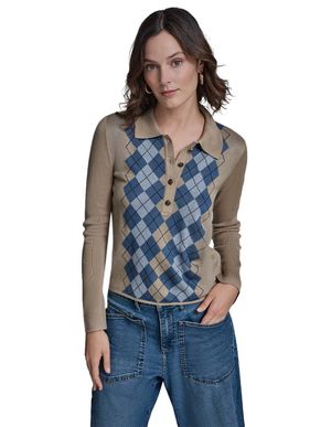 BLUSA MANGA LARGA ROMBOS ARGYLLE