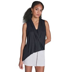 BLUSA EFECTO CRUZADO ASIMÉTRICA