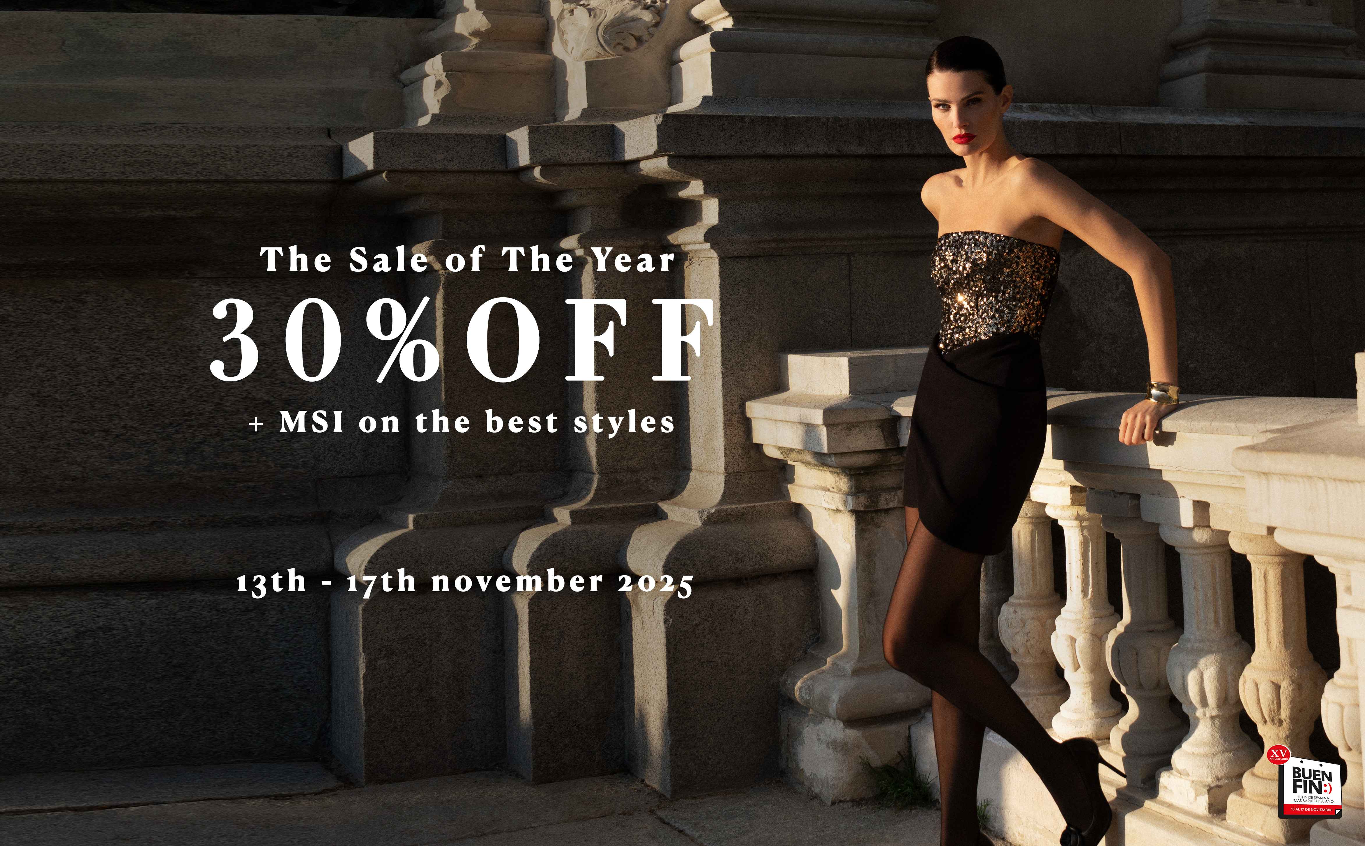 The Sale of The Year 30% OFF + MSI on the best styles | 13th - 17th november 2025